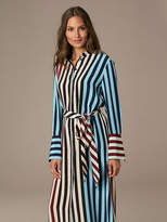 Thumbnail for your product : Diane von Furstenberg Long Sleeve Floor Length Shirt Dress