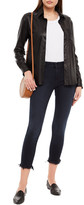 Thumbnail for your product : DL1961 Florence Cropped Frayed High-rise Skinny Jeans