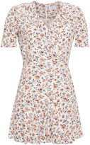 Thumbnail for your product : Claudie Pierlot Ruffled Floral-print Crepe Playsuit
