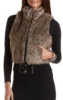 Thumbnail for your product : Charlotte Russe Faux Fur Bomber Vest