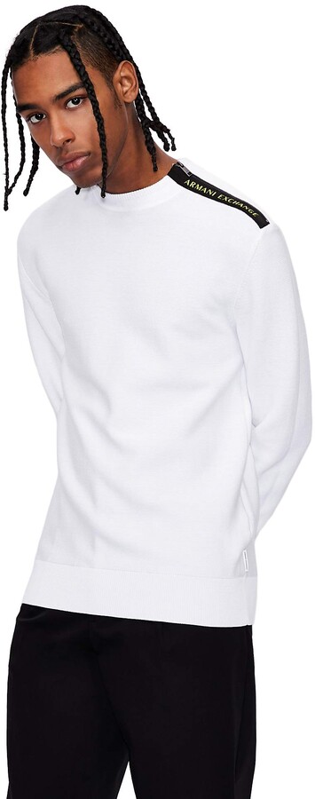 A|X Armani Exchange Men's Zipper Shoulder Pullover Sweater - ShopStyle
