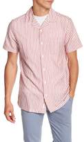 Thumbnail for your product : Onia Short Sleeve Stripe Woven Regular Fit Shirt