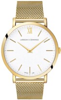 Thumbnail for your product : Larsson & Jennings Lugano Milanese 40Mm Gold & Satin White