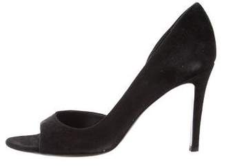 Judith Leiber Suede d'Orsay Pumps