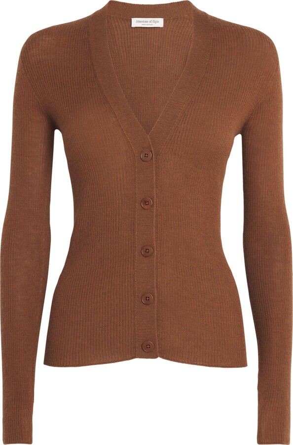 Johnstons of Elgin Superfine Cashmere V-Neck Cardigan