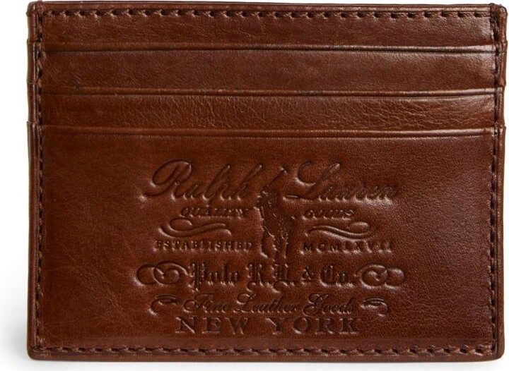 Polo Ralph Lauren Leather Heritage Card Holder - ShopStyle Wallets