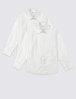 Thumbnail for your product : Marks and Spencer 2 Pack Boys' Easy Dressing Non-Iron Shirts