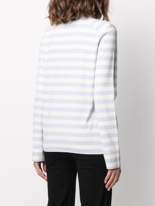 Ganni striped long-sleeve T-shirt