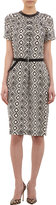 Thumbnail for your product : Martin Grant Geometric-print Belted Sheath Dress