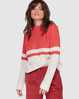 Element Women's Red Jumpers & Cardigans - Radar Sweater - Size One Size, 10 at The Iconic