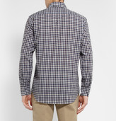 Thumbnail for your product : Canali Check Cotton Button Down Collar Shirt