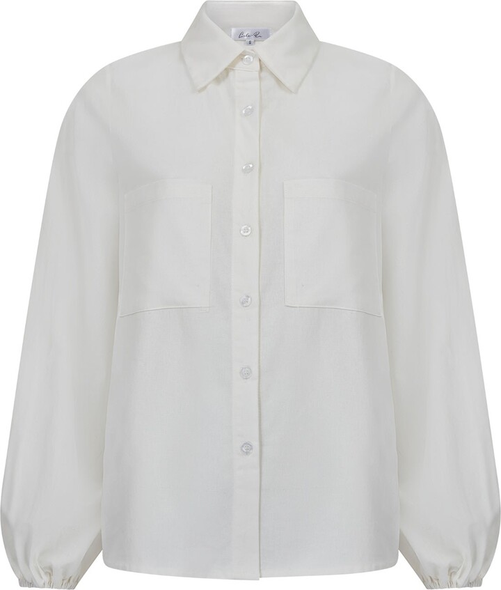 Lula-Ru White Carla Cotton Shirt
