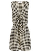 Thumbnail for your product : Zimmermann Monochrome Mystic Knot Playsuit