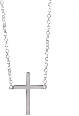 Jennifer Meyer Cross Necklace - White Gold