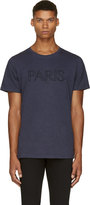 Thumbnail for your product : A.P.C. Navy Embroidered Paris T-Shirt