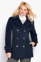Thumbnail for your product : Lands' End Women's Petite Luxe Wool Insulated Pea Coat