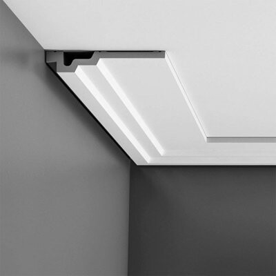 Orac Decor 6-1/2 in x 1-3/16 in x 78-3/4 in Primed White Plain Polyurethane Crown Moulding