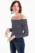 Thumbnail for your product : J.Crew Off-the-Shoulder Foldover Stripe Top