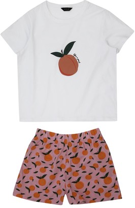 M&Co Teen peach pyjamas