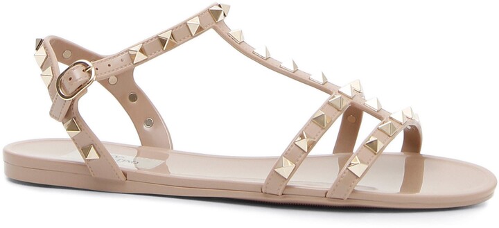 rockstud t strap sandal