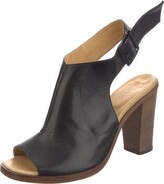 Thumbnail for your product : MM6 MAISON MARGIELA Leather Slingback Sandals