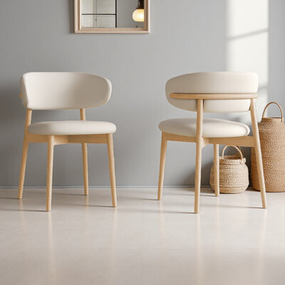 Red Barrel Studio Mid-Century Modern Feet Dining Chair (Set Of 2) – Stylish Chairs For Dining Room, Kitchen, Or Living Room