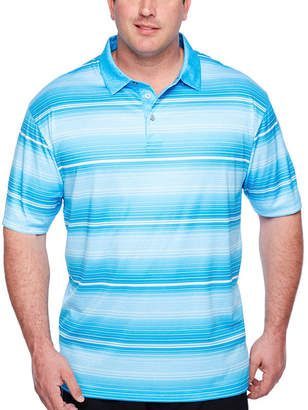 PGA Tour TOUR Mens Y Neck Short Sleeve Polo Shirt Big and Tall