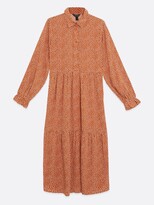 Thumbnail for your product : New Look Midi Shirt Dress - Brown Multi