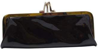 Christian Louboutin Burgundy Patent leather Clutch Bag