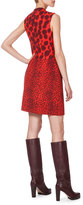 Thumbnail for your product : Akris Double-Face Multi Animal-Print Sleeveless Dress