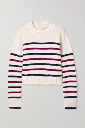 La Ligne Mini Marin Striped Wool And Cashmere-blend Sweater - Ivory