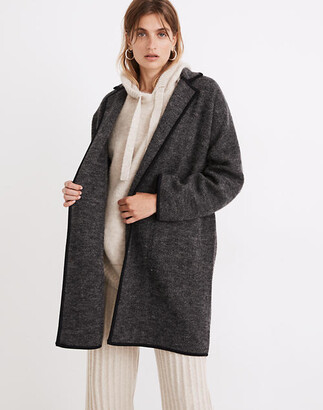 Madewell Herringbone Courton Sweater Coat