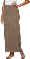 Thumbnail for your product : Lisa Rinna Collection Ribbed Knit Maxi Skirt