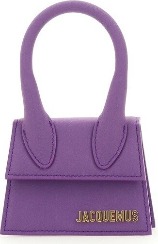 Jacquemus Le Chiquito Noeud Coiled Handbag Purple