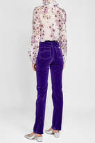 Thumbnail for your product : Marc Jacobs High Rise Velvet Disco Jeans