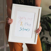 Thumbnail for your product : Sweetlove Press You, Me And The Stars Hand Lettered Typography Print