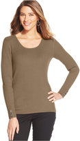 Thumbnail for your product : Style&Co. Scoop-Neck Ribbed-Knit Top