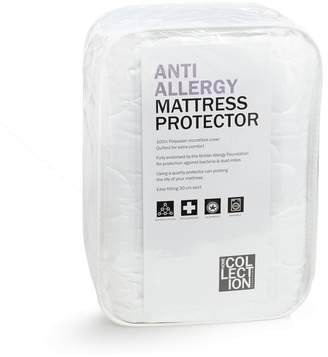 Collection Debenhams The White Hollowfibre Anti Allergy Quilted Mattress Protector