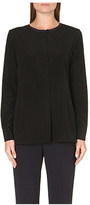 Thumbnail for your product : Tory Burch Contrast-back silk shirt