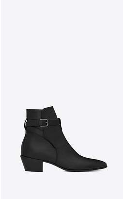 Saint Laurent West Jodhpur Boots In Smooth Leather