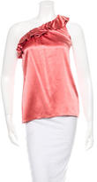Thumbnail for your product : Joseph One-Shoulder Silk Top
