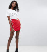 Thumbnail for your product : Missguided Lace Up Mini Skirt