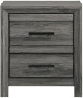 Denver Modern Style 2-Drawer Night Stand Made With Wood