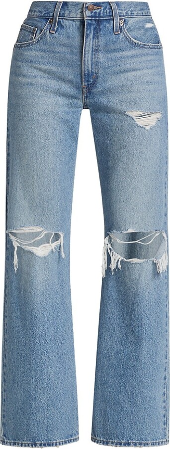 Levi's Distressed Baggy Bootcut Jeans - ShopStyle