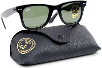 Ray-Ban RB2140 901 Wayfarer Sunglasses Black / Green Lens 54mm