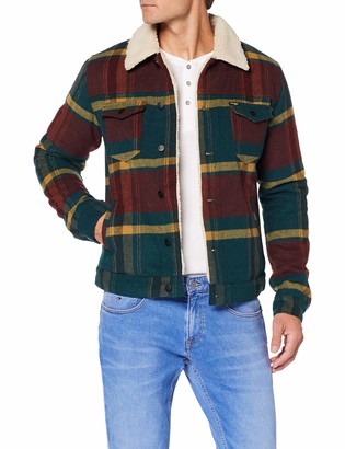 mens checked trucker jacket