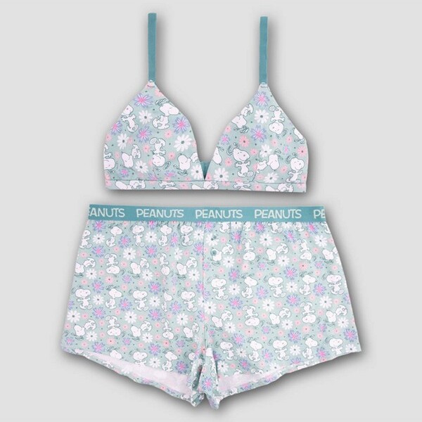 Snoopy Women'sSnoopyCami&BoxerSet-MulticolorXL
