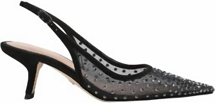 Sam Edelman Women's Bianka Sling Heels In Black Mesh