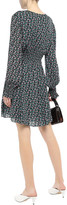 Thumbnail for your product : Jason Wu Shirred Floral-print Crepe De Chine Mini Dress