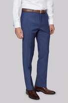 Thumbnail for your product : Moss Bros Tailored Fit Chambray Blue Trouser